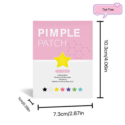 240pcs Star-Shaped Pimple Patches in 6 Colors - Various Sizes for Festive Makeup - Valentine'S Day Gifts