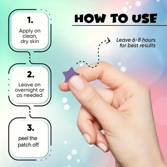 240pcs Star-Shaped Pimple Patches in 6 Colors - Various Sizes for Festive Makeup - Valentine'S Day Gifts