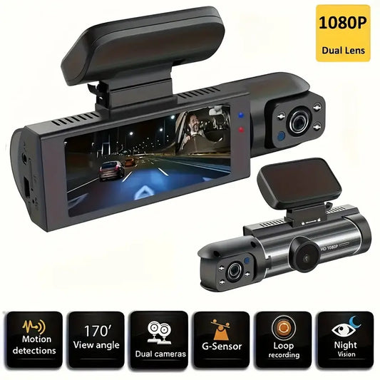 Dash Camera Front 1080P and Inside 720P