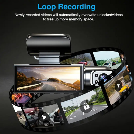 Dash Camera Front 1080P and Inside 720P