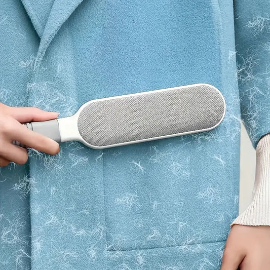 1pc Dual-Sided Reusable Pet Hair Remover Brush, Manual Electrostatic Lint Cleaner