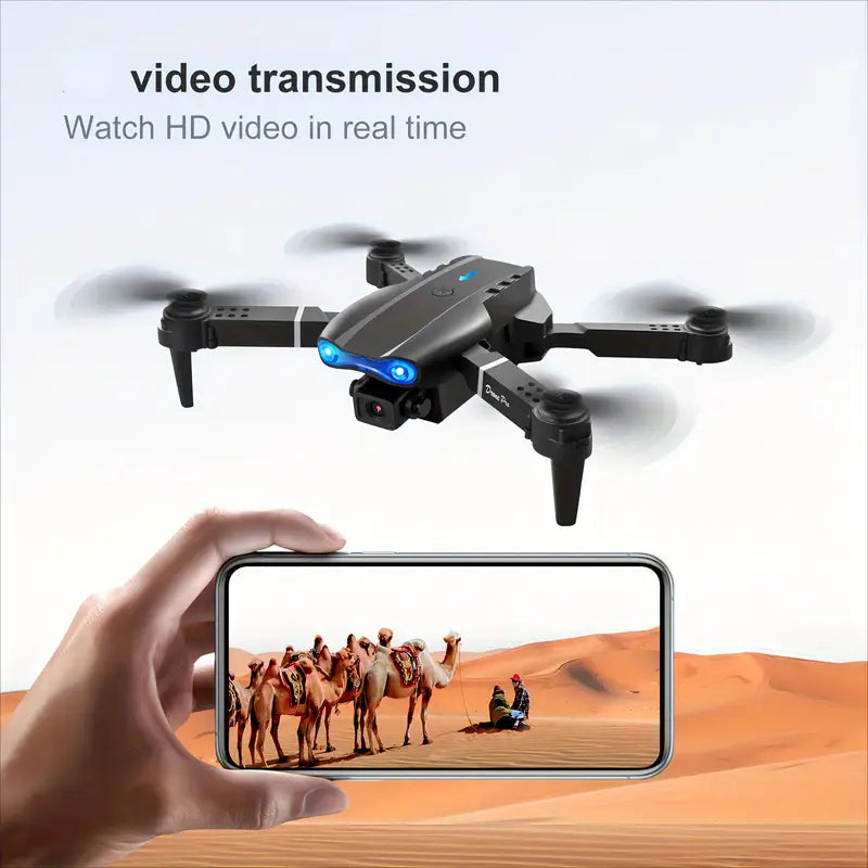 E99 Pro K3 Foldable Quadcopter Drone with HD Dual Cameras