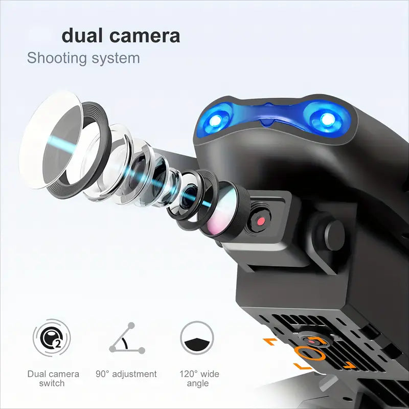 E99 Pro K3 Foldable Quadcopter Drone with HD Dual Cameras