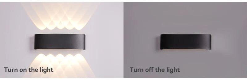 Led Wall Lamp Waterproof External Wall Sconce Lights Outdoor Lighting Fixture For Home Decor Stairs Garden Bedroom Street Lamps