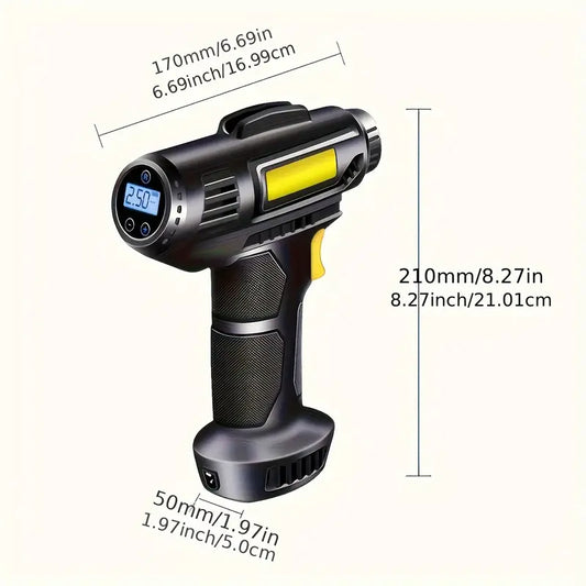 120W Rechargeable Tyre Inflator Air Compressor