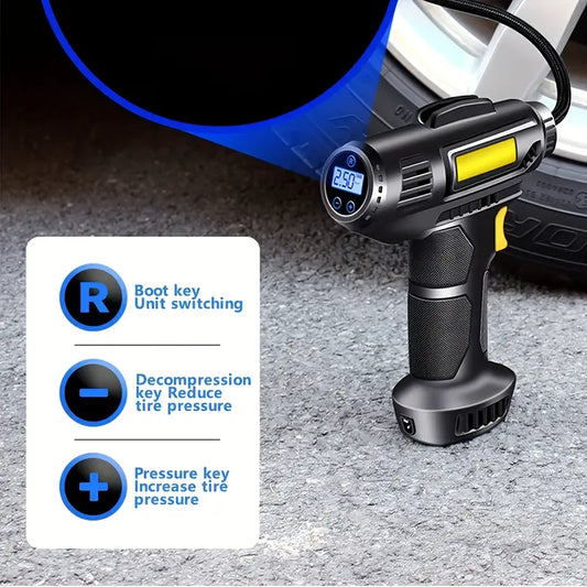 120W Rechargeable Tyre Inflator Air Compressor