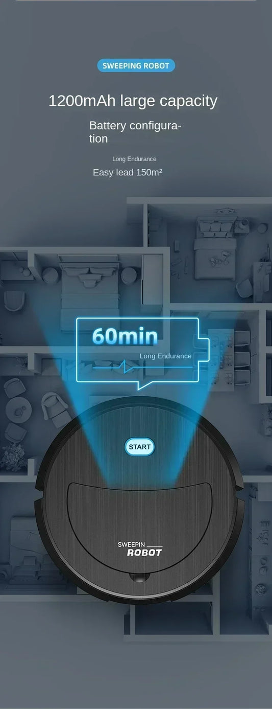 Intelligent Robot Cleaner USB Three in One Sweeping and Mopping Robot Cleaner Kitchen Robots Electric Floor Mop Vaccum Cleaner