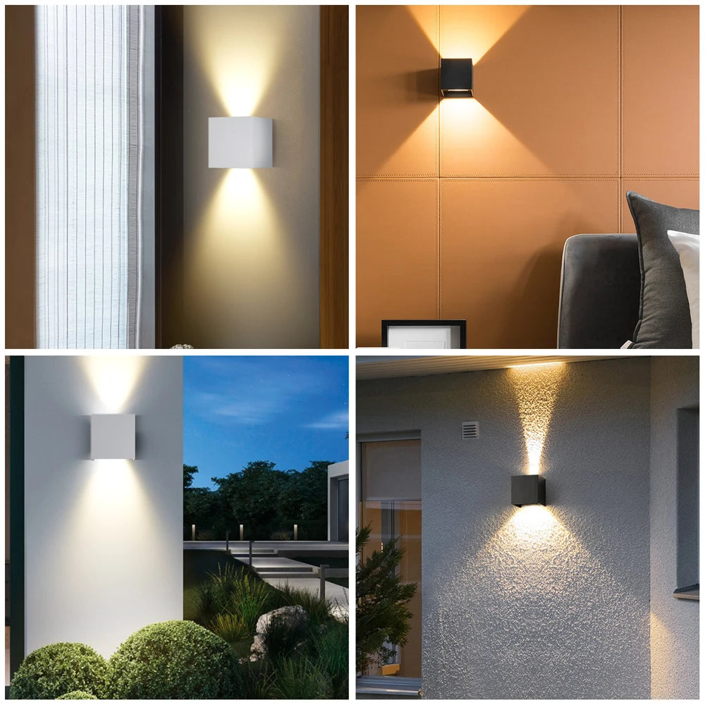 Led Wall Lamp Waterproof External Wall Sconce Lights Outdoor Lighting Fixture For Home Decor Stairs Garden Bedroom Street Lamps