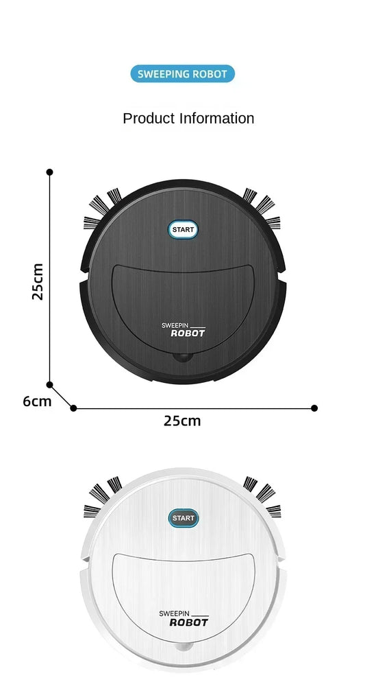 Intelligent Robot Cleaner USB Three in One Sweeping and Mopping Robot Cleaner Kitchen Robots Electric Floor Mop Vaccum Cleaner