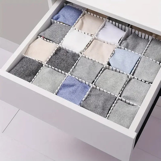 Adjustable DIY Drawer Divider Partition Durable Storage Organiser Makeup Sock Underwear Drawer Organizer Home Bedroom Organizer