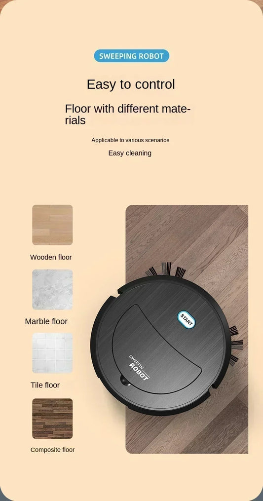 Intelligent Robot Cleaner USB Three in One Sweeping and Mopping Robot Cleaner Kitchen Robots Electric Floor Mop Vaccum Cleaner