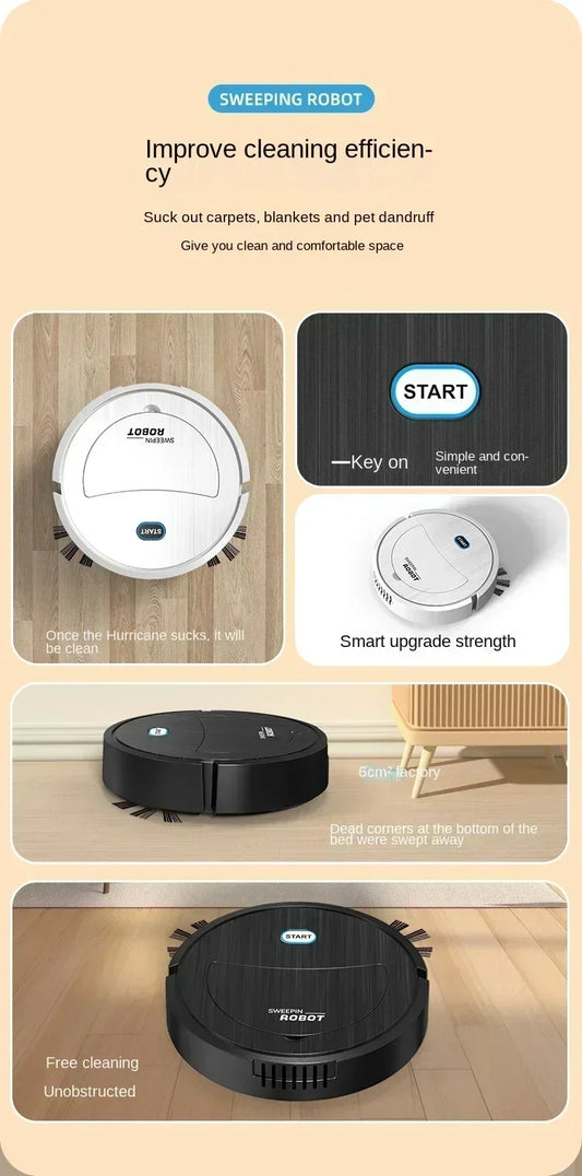 Intelligent Robot Cleaner USB Three in One Sweeping and Mopping Robot Cleaner Kitchen Robots Electric Floor Mop Vaccum Cleaner