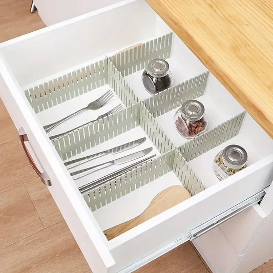 Adjustable DIY Drawer Divider Partition Durable Storage Organiser Makeup Sock Underwear Drawer Organizer Home Bedroom Organizer