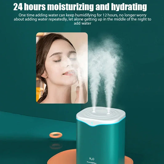 2L USB Air Humidifier Mini Purifier Portable For Home Car Cool Mist Sprayer Portable Aroma Diffuser Electric Air Humidifier