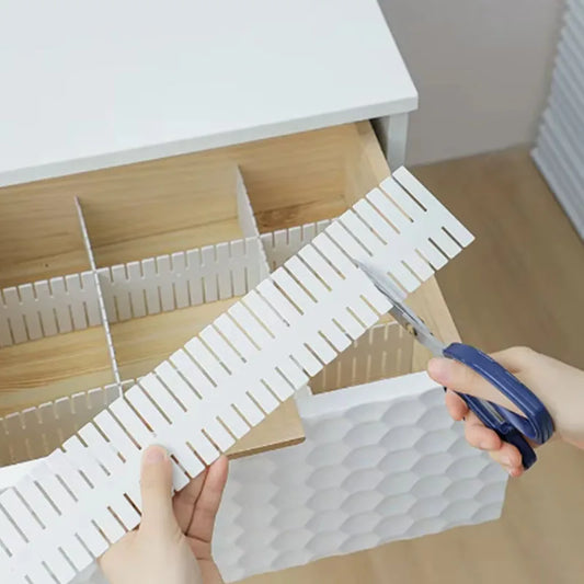 Adjustable DIY Drawer Divider Partition Durable Storage Organiser Makeup Sock Underwear Drawer Organizer Home Bedroom Organizer