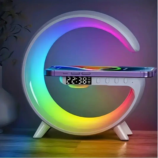 Kouzone Wireless Speaker with Ambient Bedside Light & Wireless Charging Pad