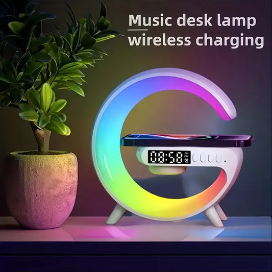 Kouzone Wireless Speaker with Ambient Bedside Light & Wireless Charging Pad