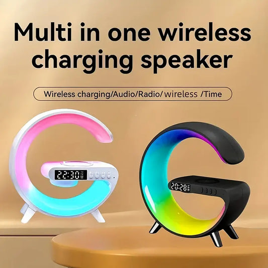 Kouzone Wireless Speaker with Ambient Bedside Light & Wireless Charging Pad